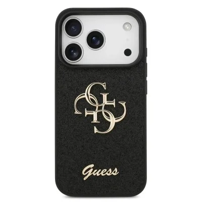 Guess Iphone 17 Pro Max Case With A Cutout And Stylish Metal Logo - Black